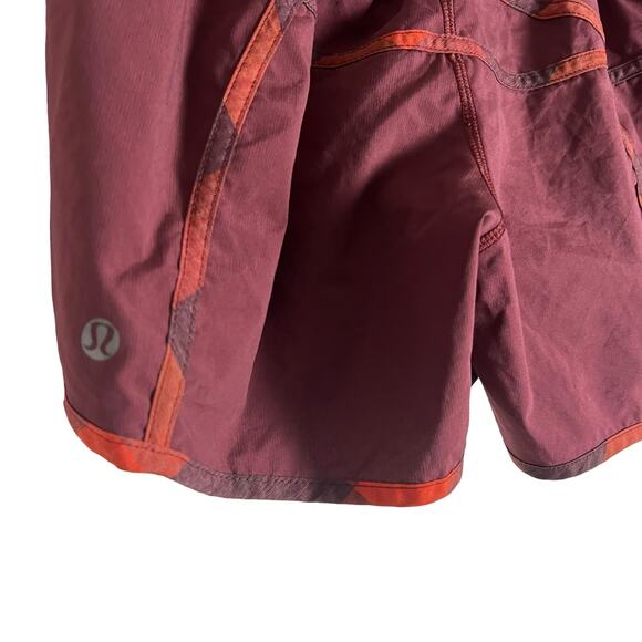 Lululemon Tracker Short II Stretch in Rust Berry Size 4 - Picture 7 of 10